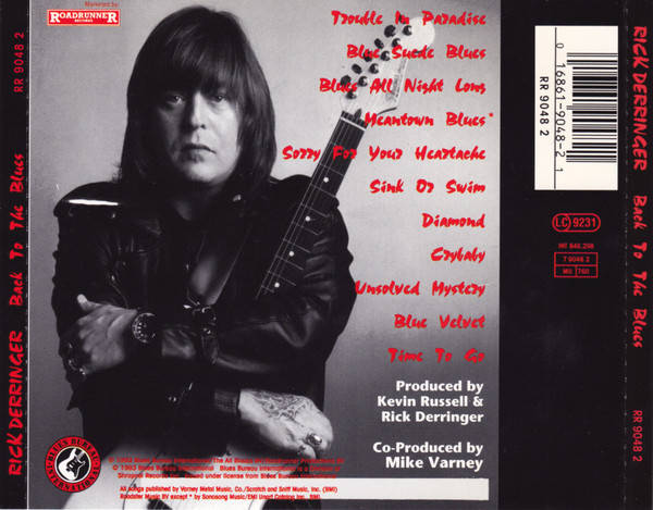 Rick Derringer - Back To the Blues CD Import