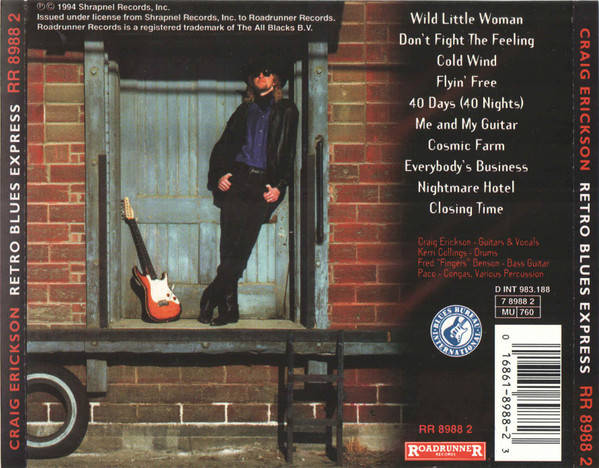 Craig Erickson - Retro Blues Express CD Import