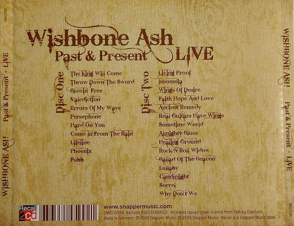 Wishbone Ash - Past & Present Double CD Import