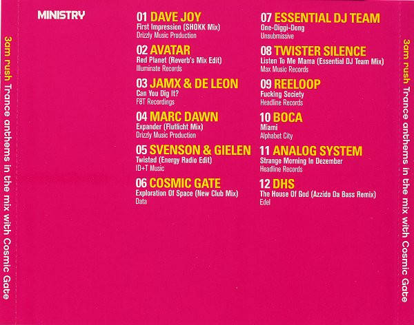 Cosmic Gate - 3AM Rush CD Import