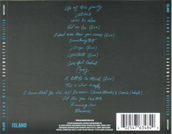 Shawn Mendes - Handwritten (Revisited) CD Import Sealed