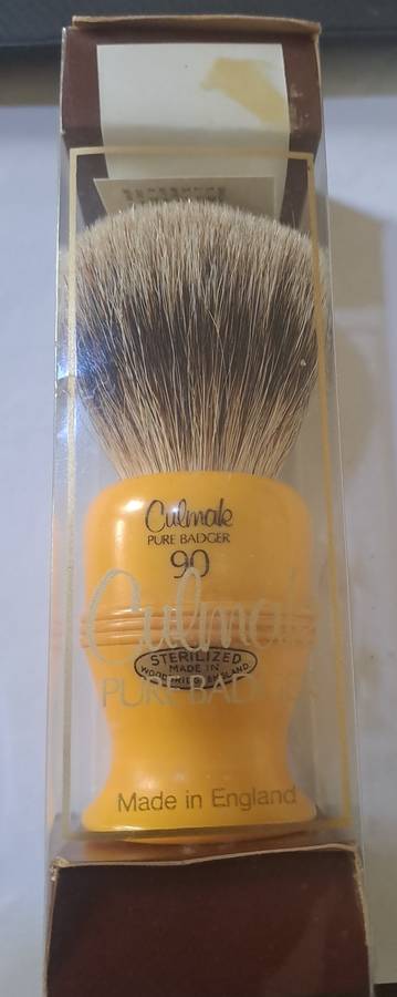Culmak 90 Vintage Pure Badger Shaving Brush England - VERY rare!