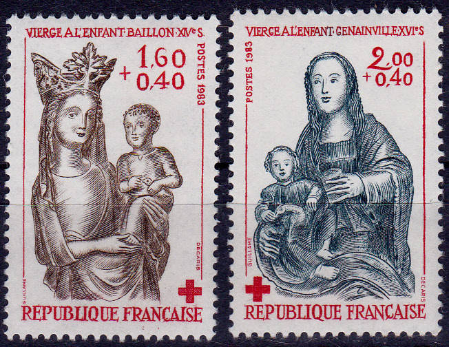 FRANCE 1983, 26 Nov. RED CROSS, set, MNH, CV +/-R 30.00 view scans