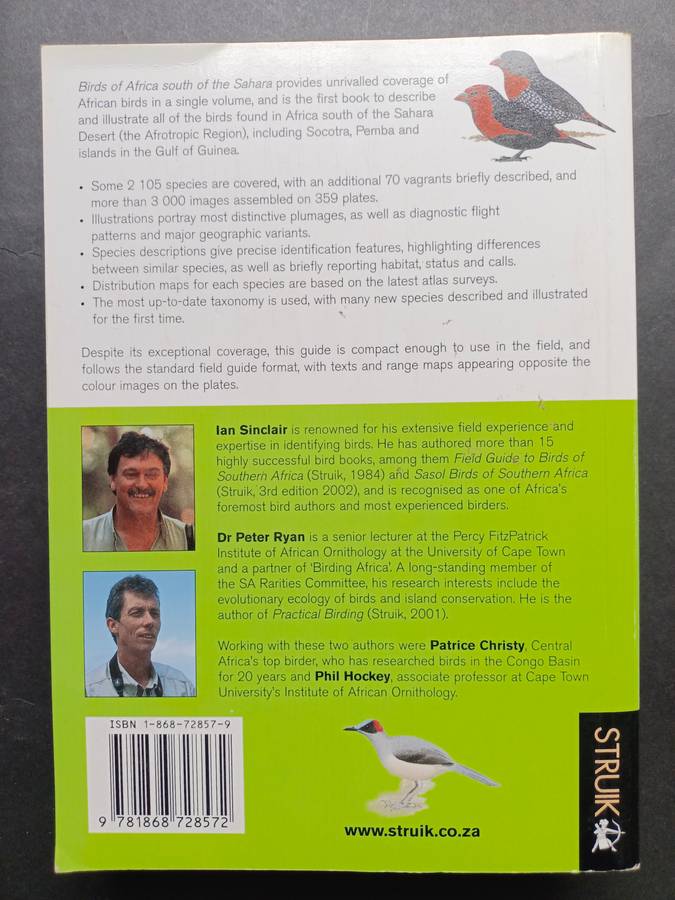 A Comprehensive Illustrated Field Guide Birds of of Africa South of the Sahara by Sinclair, I., Ryan