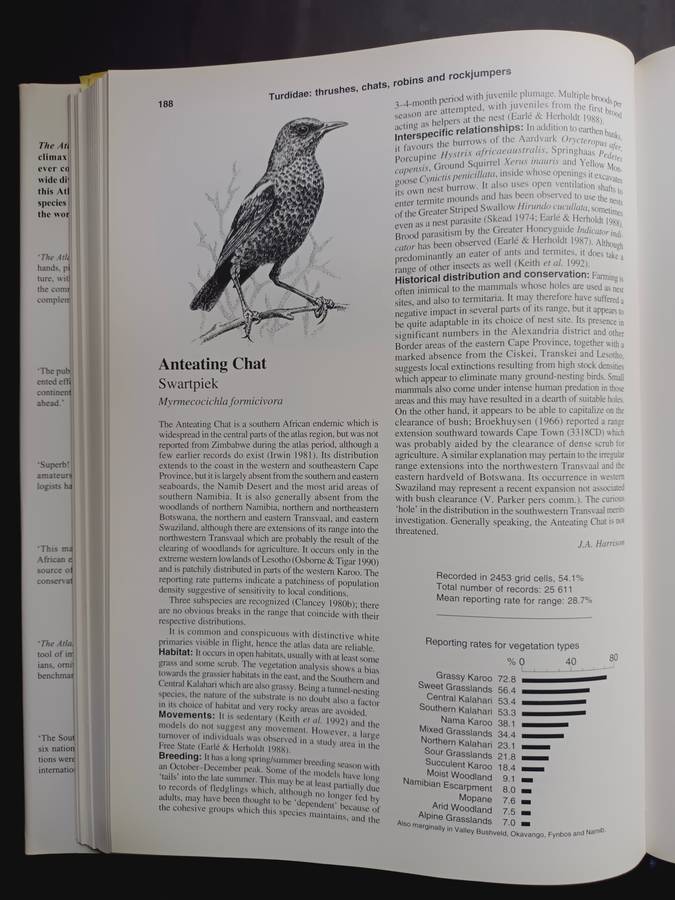 THE ATLAS OF SOUTHERN AFRICAN BIRDS DOUBLE VOLUME