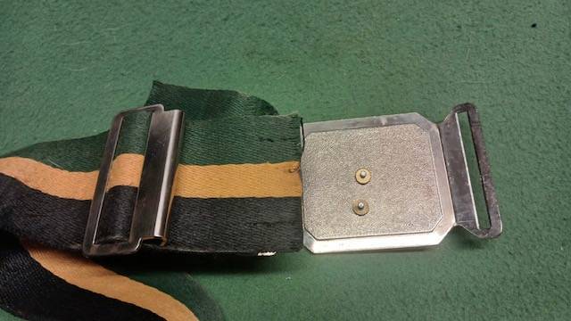 SADF Dog Centre Stable Belt and Buckle. 1 Meter.