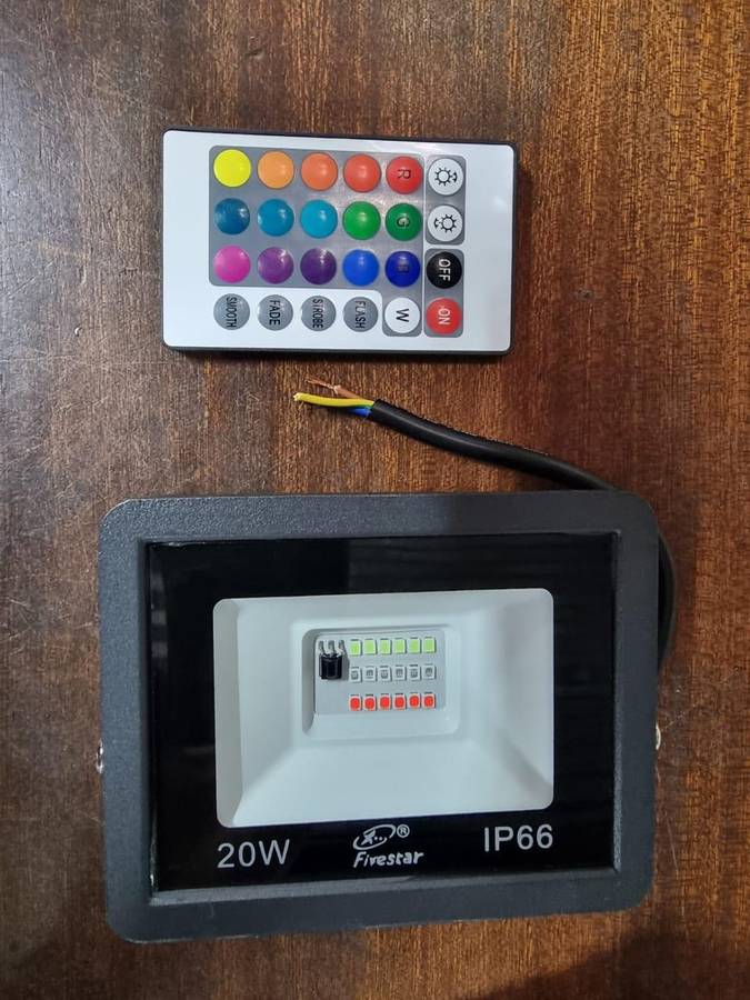 20w RGB Multi Colour Flood Light With Remote #1