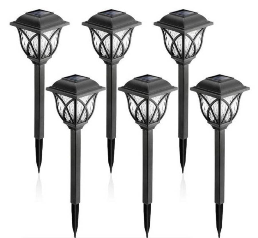 6 Pack - Outdoor Solar Garden Lanterns