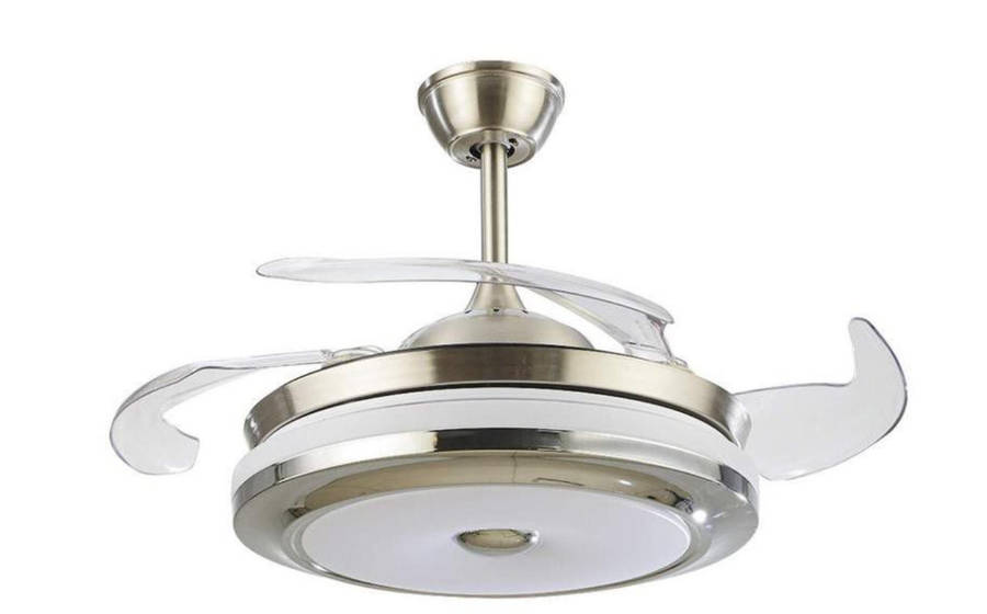 Retractable Ceiling Fan With Remote & bluetooth speaker - 061
