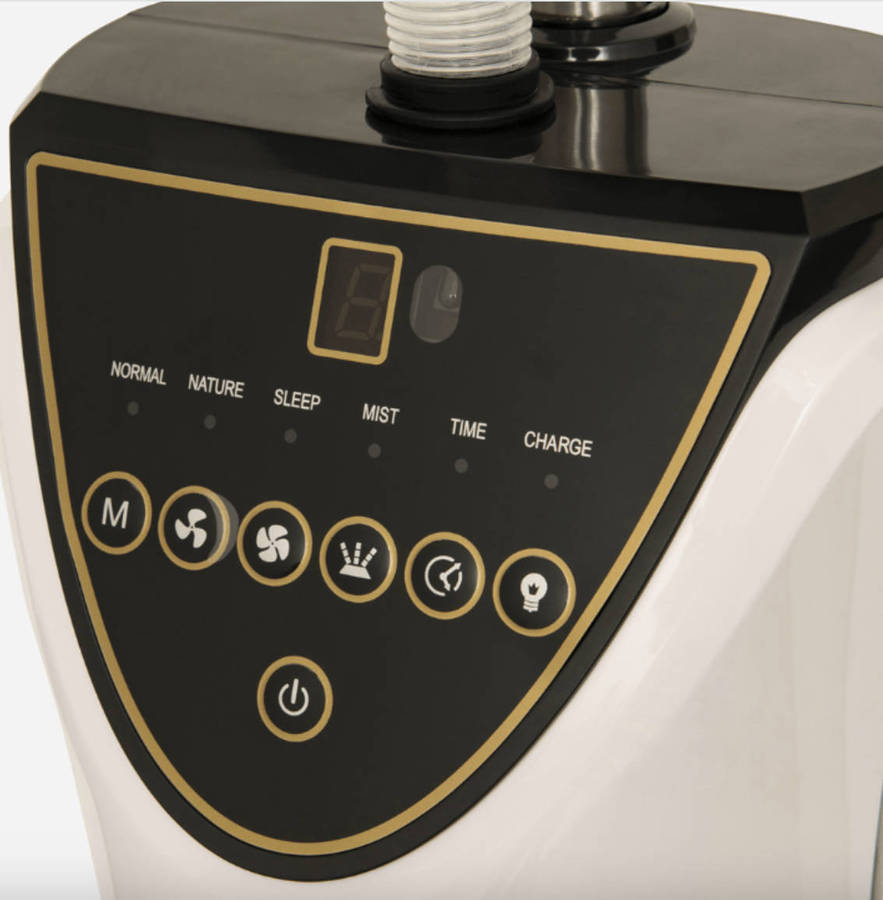 Eurolux Rechargeable Mist Fan With Light & Remote