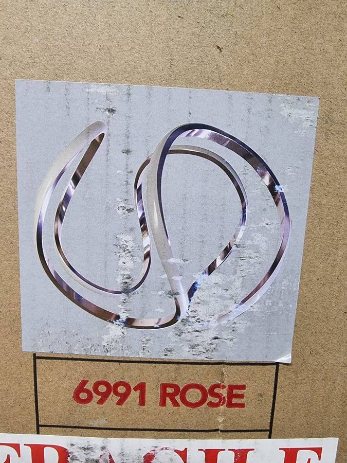Modern LED Pendant Light fitting Aluminium & Acrylic 6991 - Rose gold #3