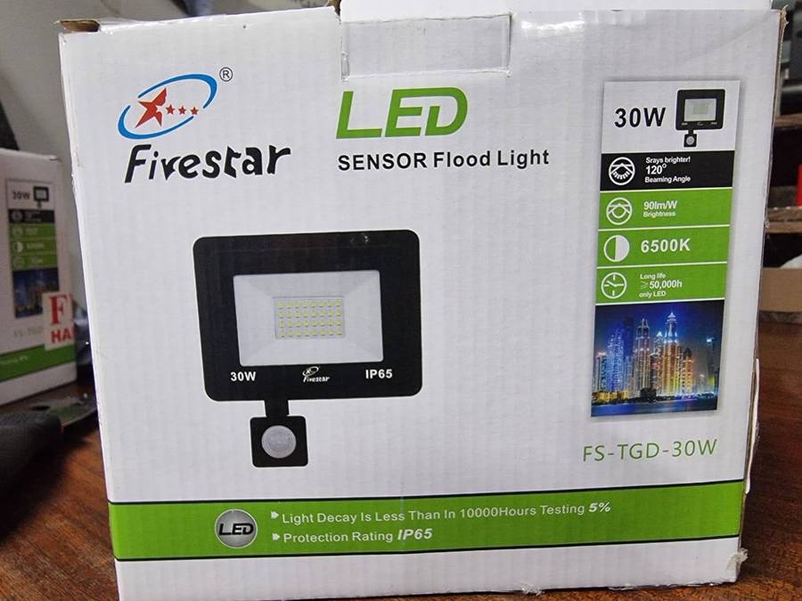 2 Pack - 30w Motion Sensor LED Floodlight