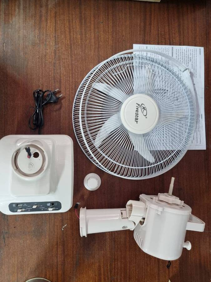 12` Oscillating Desk Fan With AC/DC Dual Function L08 #1