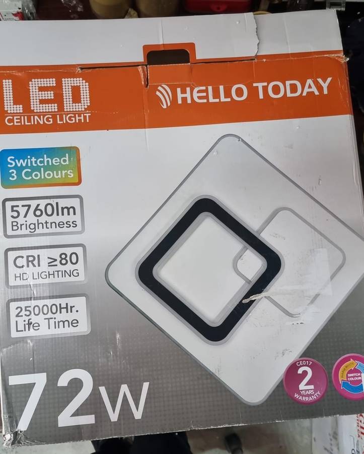 Colour Changing Modern Acrylic LED Ceiling Light - Square CE017 #2