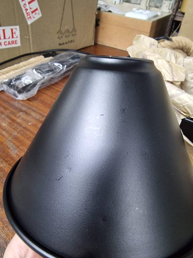 Vintage Wave Style Rope Pendant Light #2