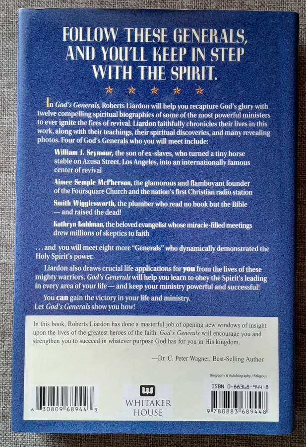 God's Generals - Why they succeeded and why some failed - Roberts Liardon (Hardcover)