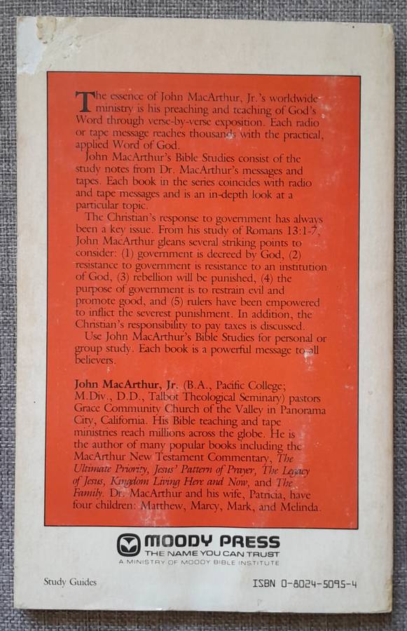 The Christian and Government - John MacArhur