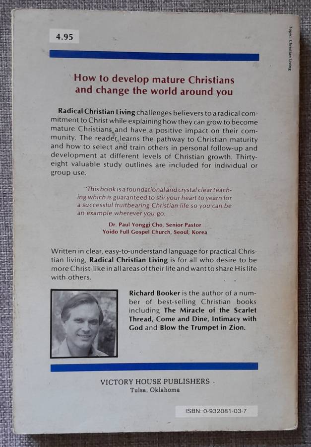 Radical Christian living - Richard Booker