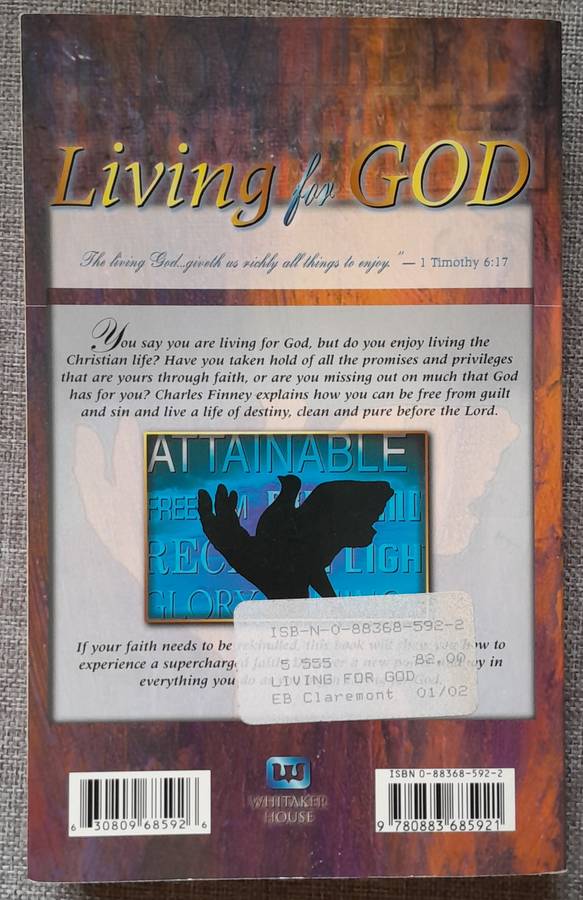 Living for God - Charles Finney (R30 discount if combined with another order)