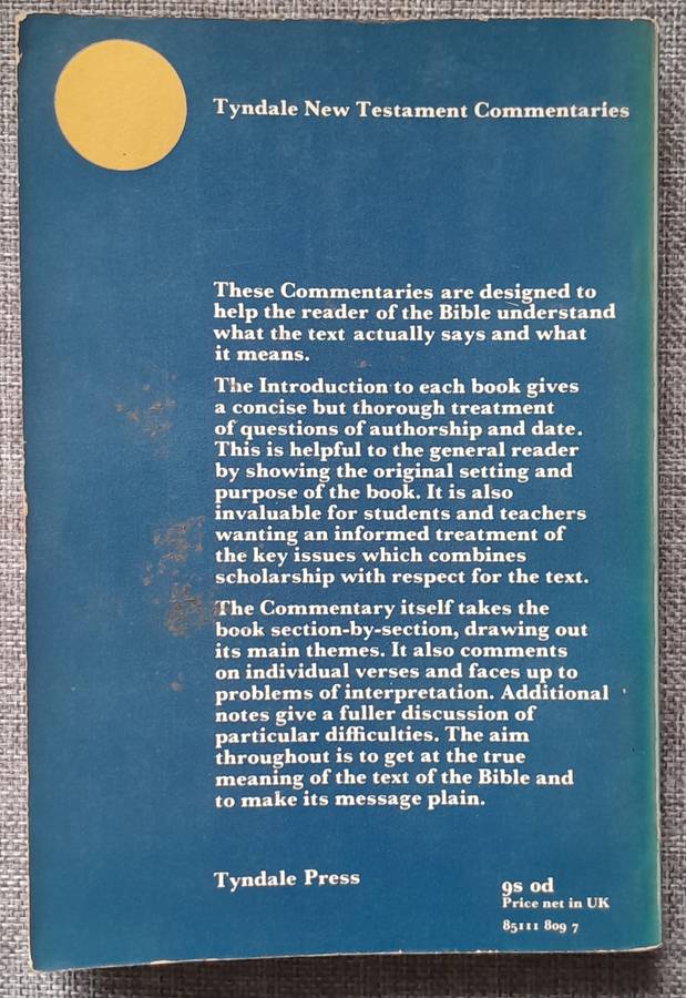 Tyndale commentary Pastoral Epistles - Donald Guthrie