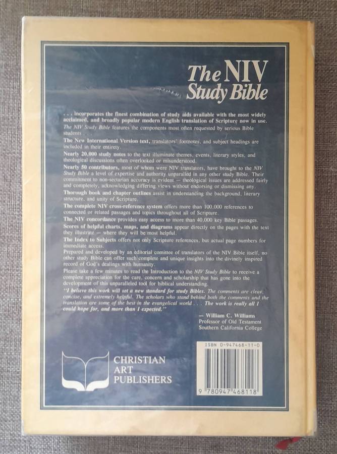 NIV Study Bible (Hardcover)