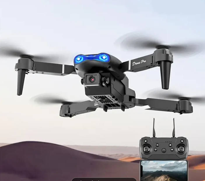 Drone With 2 Cameras Foldable RC Remote Control 1080p Drone