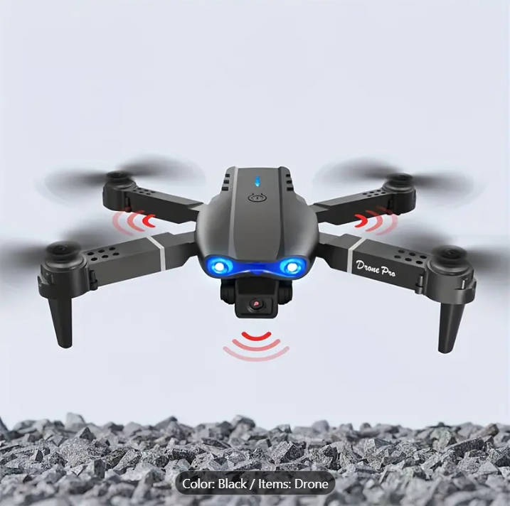 Drone With 2 Cameras Foldable RC Remote Control 1080p Drone