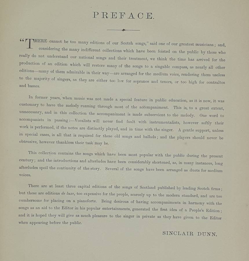 *1888* The Auld Scotch Sangs - Sinclair Dunn