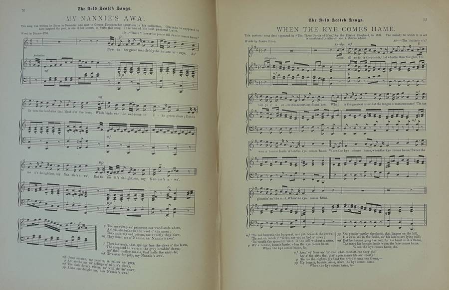 *1888* The Auld Scotch Sangs - Sinclair Dunn