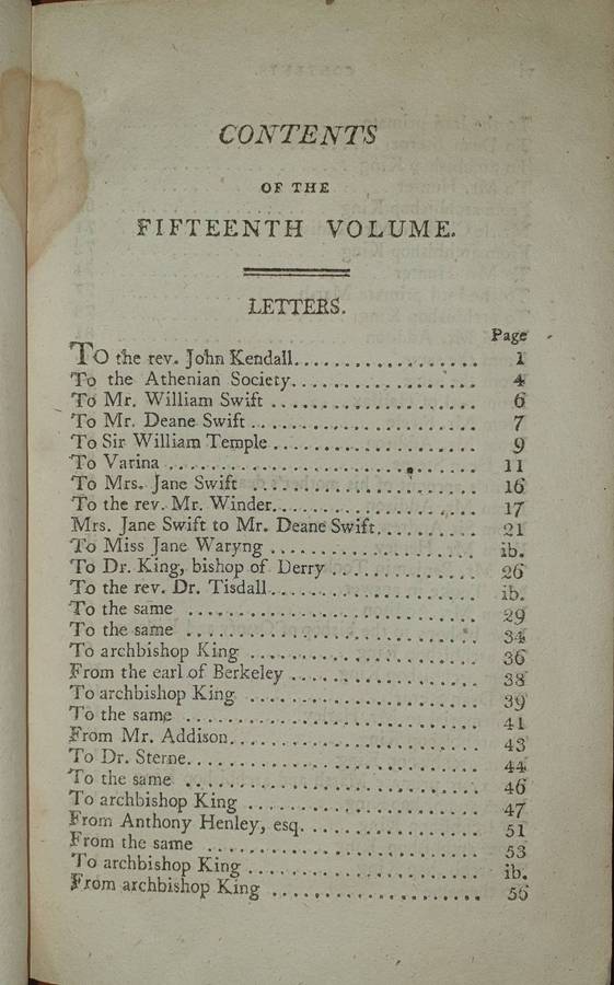 *1802 / 03 - The Works of Rev. Jonathan Swift (3 Volumes)