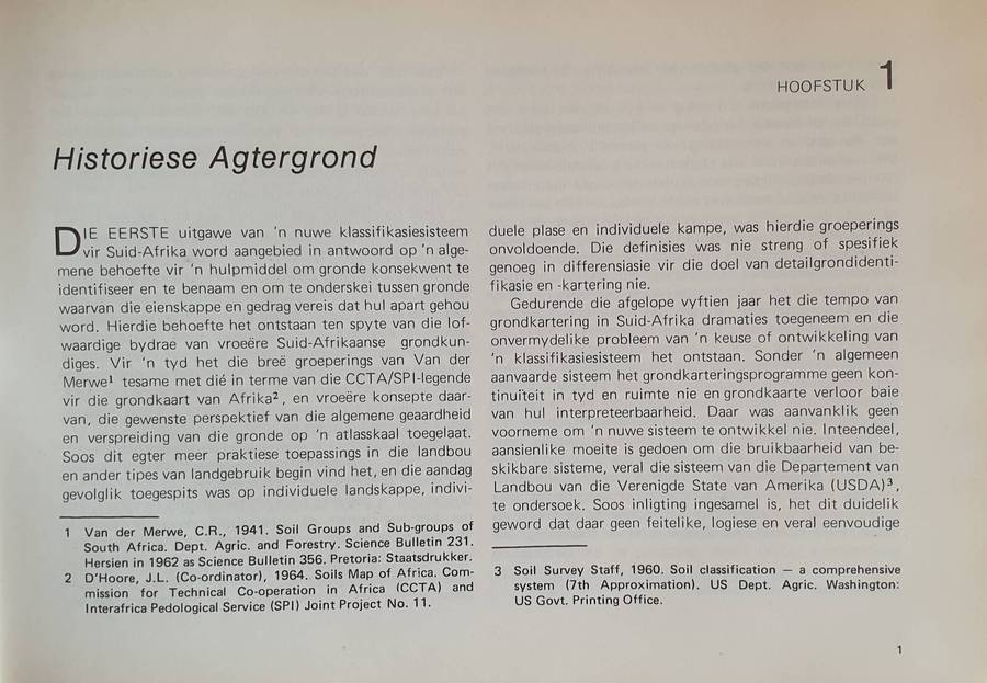 GRONDKLASSIFIKASIE - 'n Binomiese Sisteem vir Suid Afrika