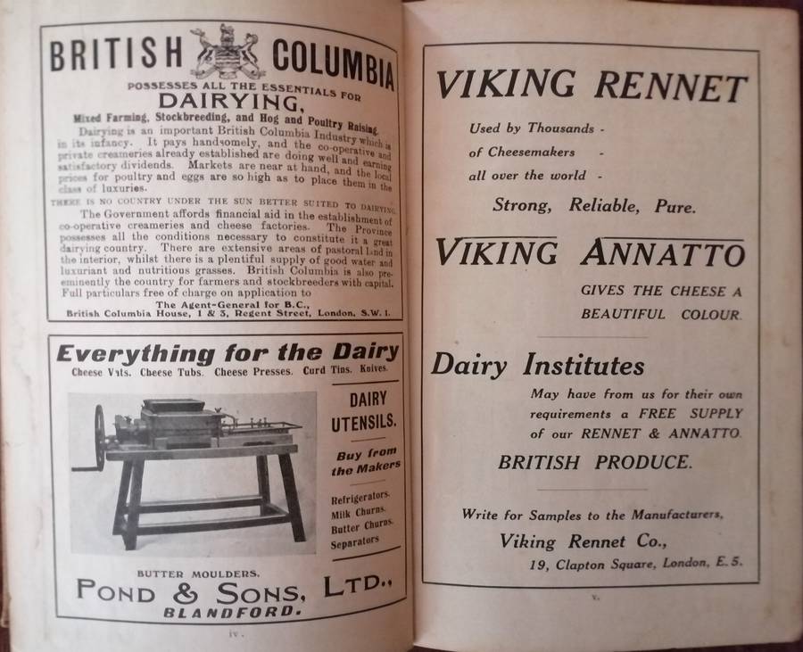 * 1917 * Practical Cheesemaking - A General Guide to the Manufacture of Cheese