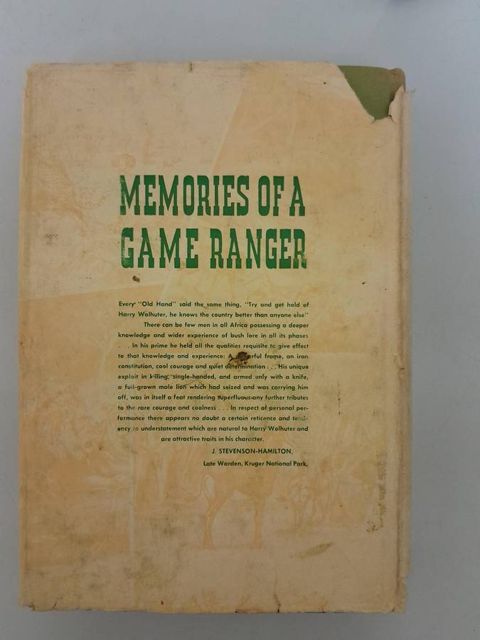 Memories of a Game Ranger - Harry Wolhuter.