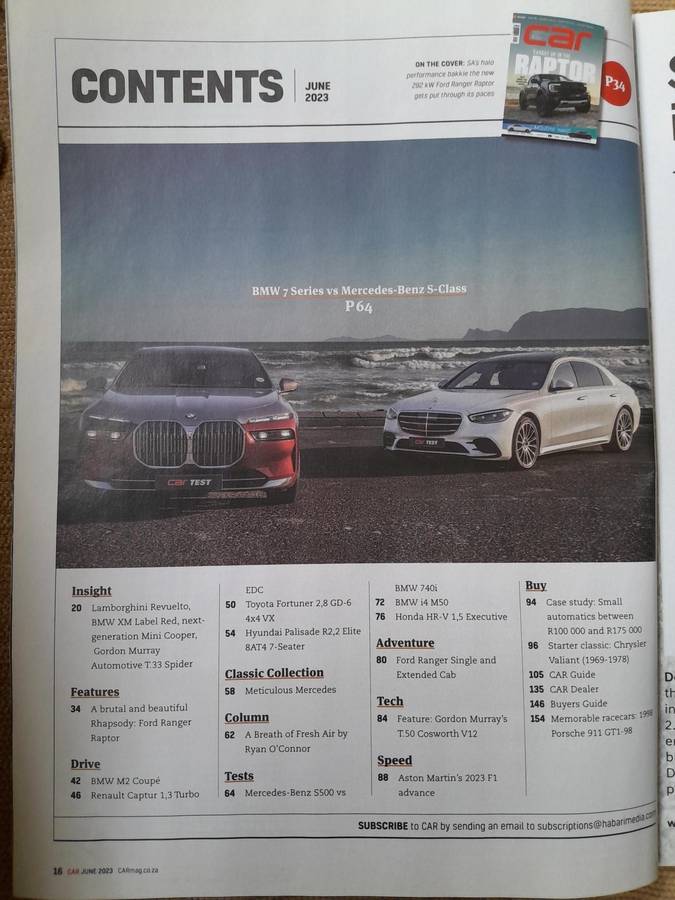 CAR MAGAZINE - June 2023 and July 2023.