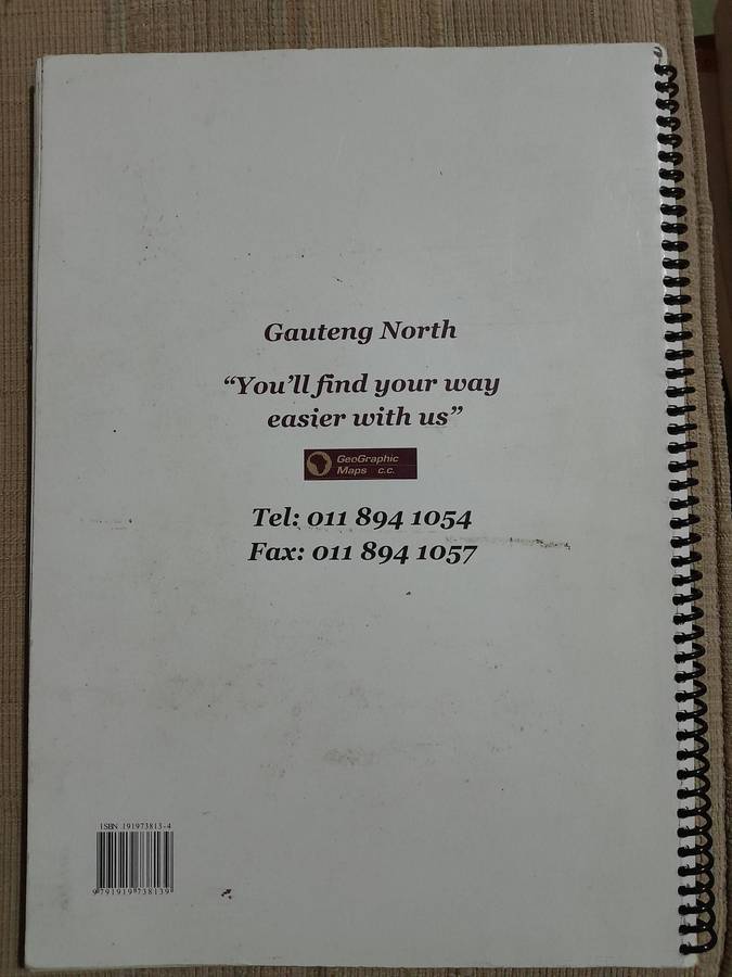 Street Atlas - Gauteng North - 4th Edition - Geographic Maps cc.