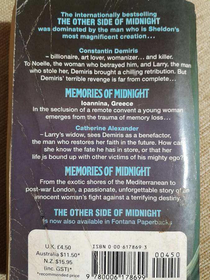Memories of Midnight - Sidney Sheldon.
