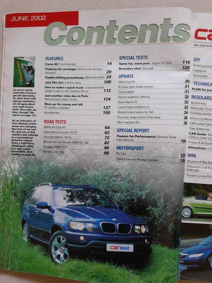 CAR MAGAZINE - June 2002.
