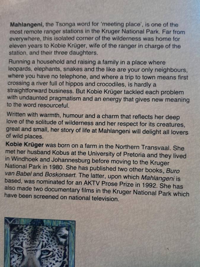 Mahlangeni, Stories of a Game Ranger's Family - Kobie Kruger.