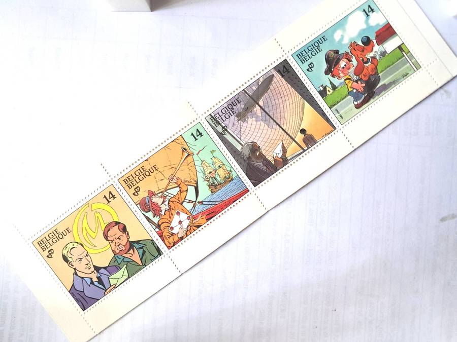 R12 SALE - BELGIUM BOOKLET - CARTOONS, AIRSHIP