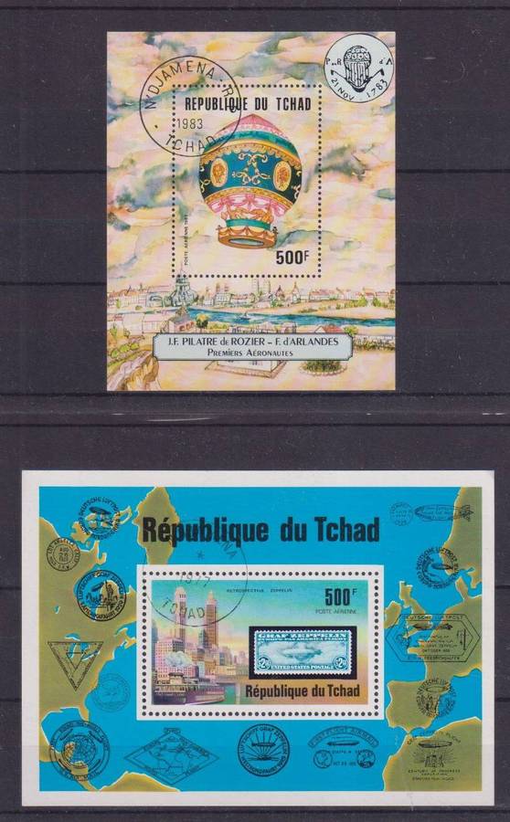 R12 SALE - 2 x MINISHEETS - AIRSHIPS AND HOT AIR BALLOONS