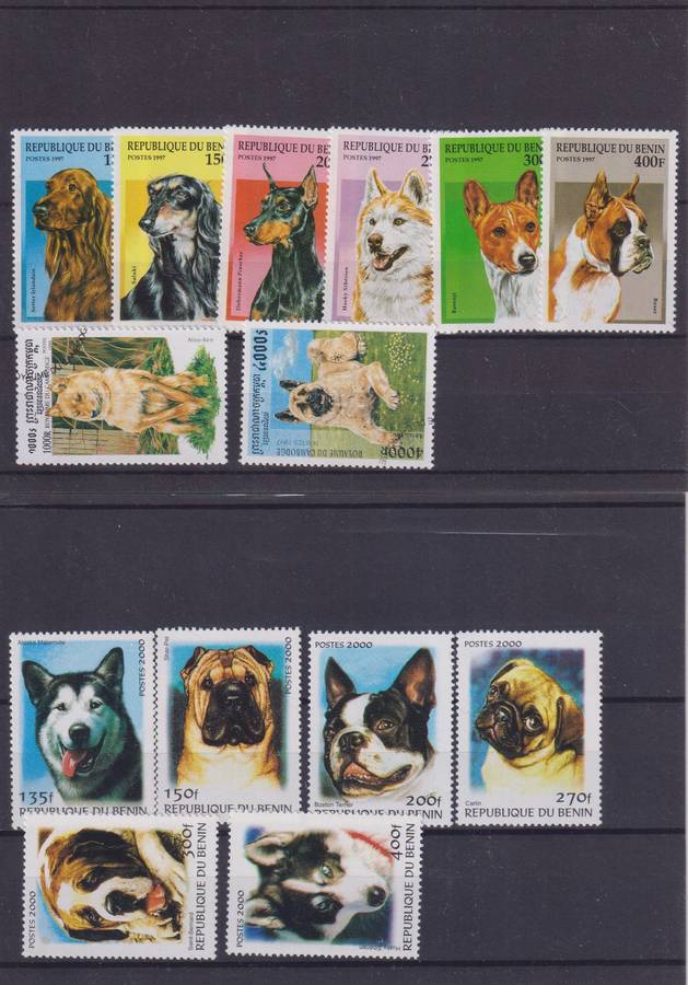 R12 SALE - COLLECTION OF THEMATIC STAMPS - DOGS