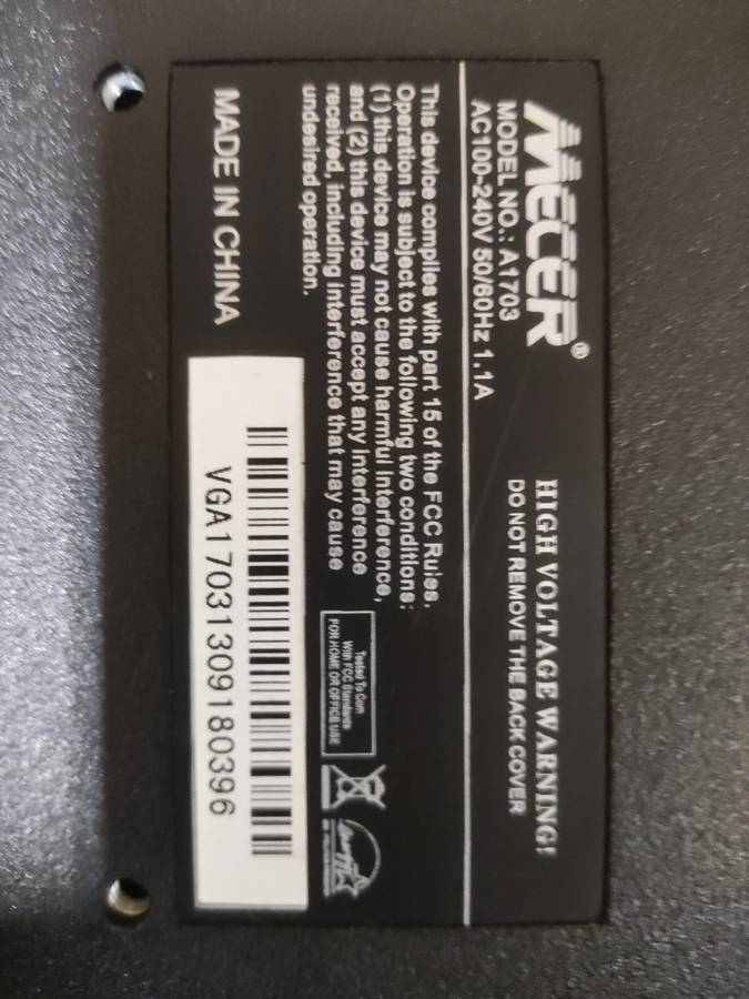 Mecer A1703 Monitor