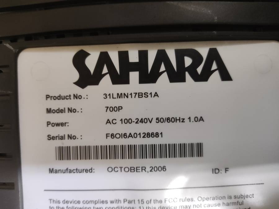 Sahara 700P Monitor