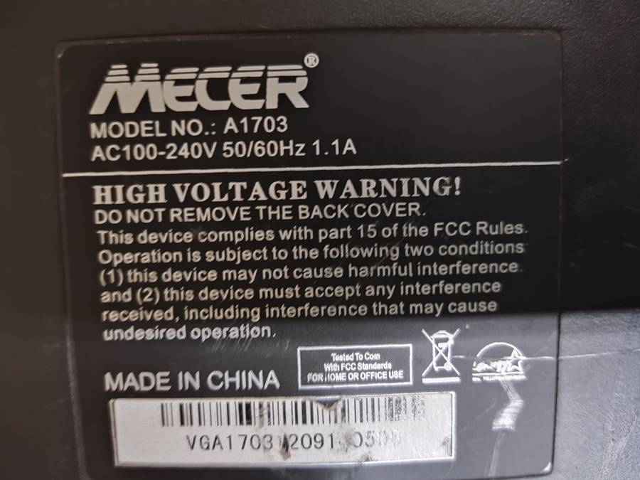 Mecer A1703 Monitor