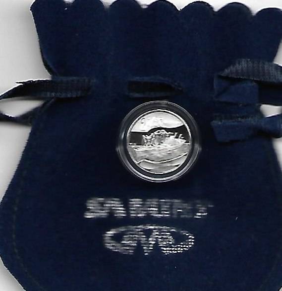 R1 AUCTION - 2011 2 1/2C PROOF SILVER FLY PRESS TICKEY - MARITIME HISTORY OF S A - VAN DER STEL