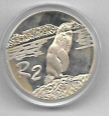 R1 AUCTION - 1998 R2 JACKASS PENGUIN PROOF CROWN SIZE SILVER