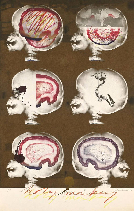 JUDITH MASON ATTWOOD (SOUTH AFRICA, 1938 - 2016) 'HOLY MONKEY' 1984 SILKSCREEN LIMITED EDITION OF 60