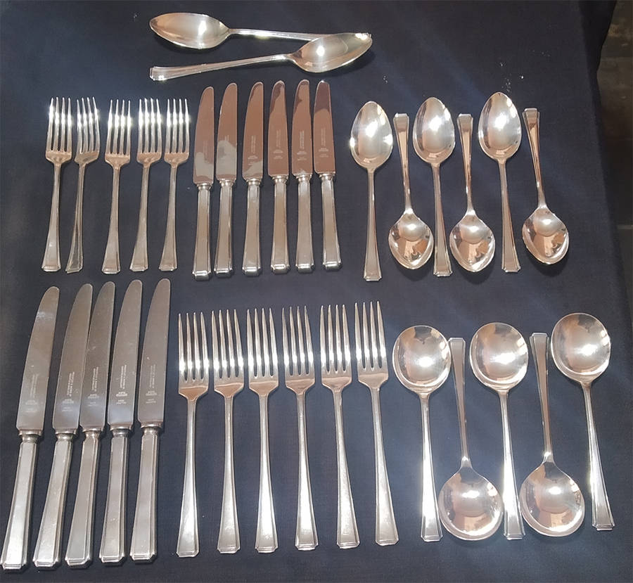 Double Silver Plated A1 EPNS Priestley & Moore 35 Piece Cutlery Set