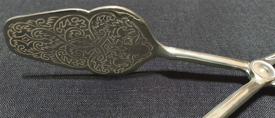 Silver Plated Salad Server Tongs