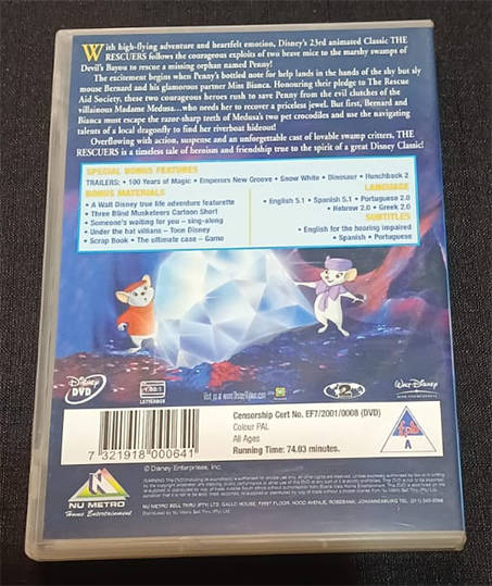 DVD - The Rescuers